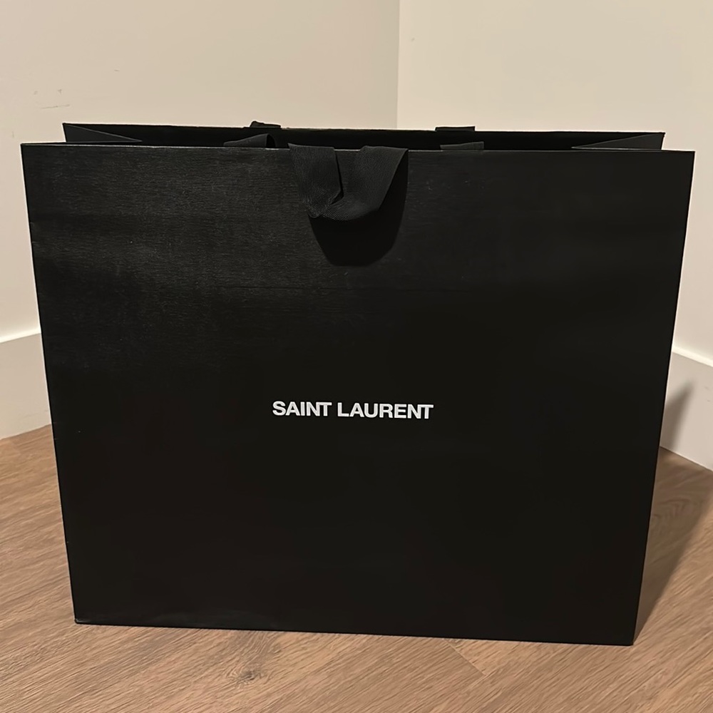 Saint Laurent large empty shopping bag
